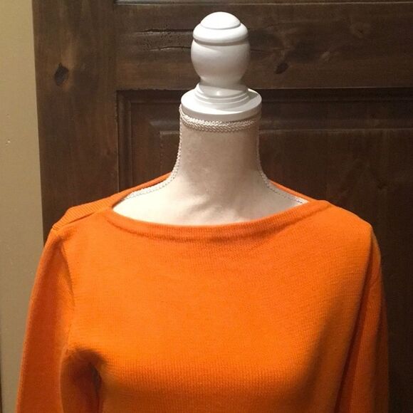 LOFT Orange Sweater - Picture 3 of 5
